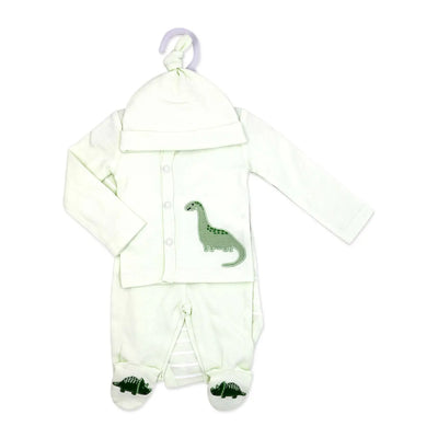 4 piece green dinosaur take me home set