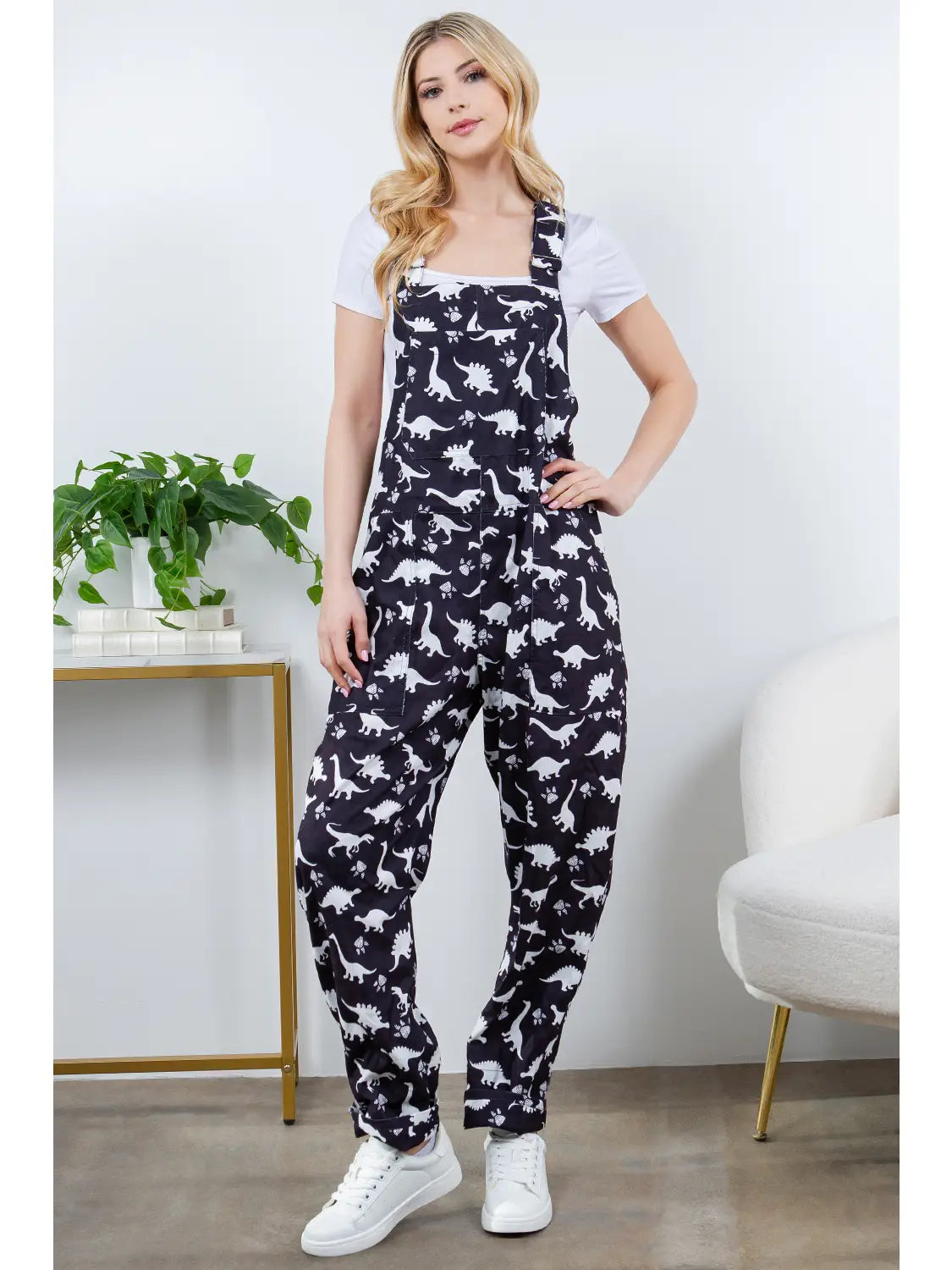 Dino Corduroy Overalls