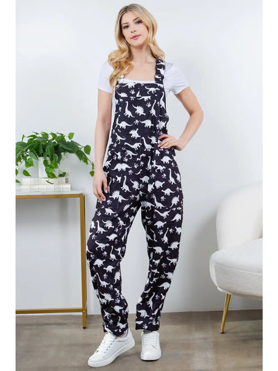 Dino Corduroy Overalls