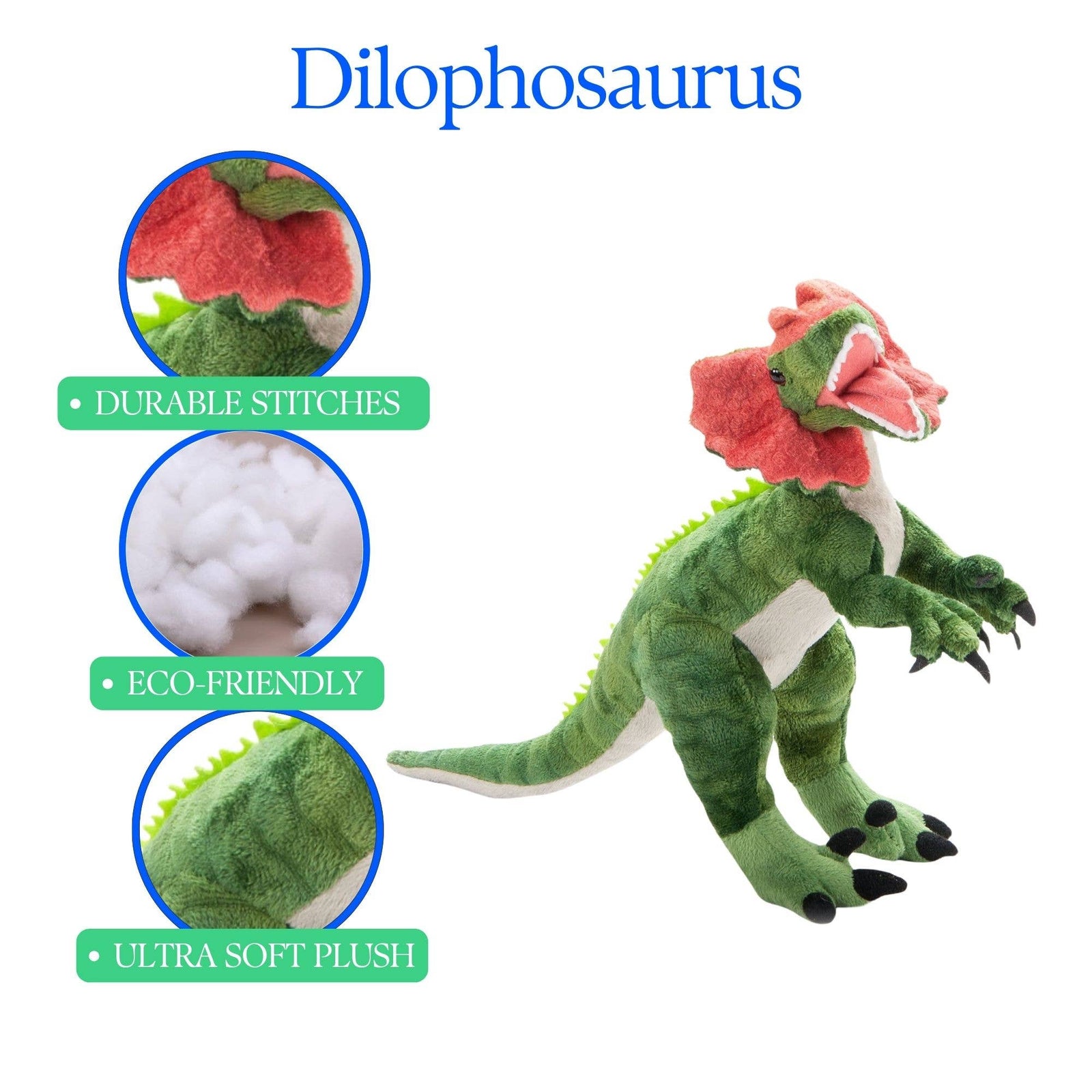 Medium Dilophosaurus 19" Plush