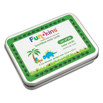 Lunchbox Note Cards - Green Dinosaurs