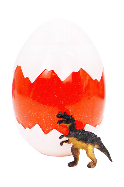 Jumbo Dino Figurine Egg Glitter Slime