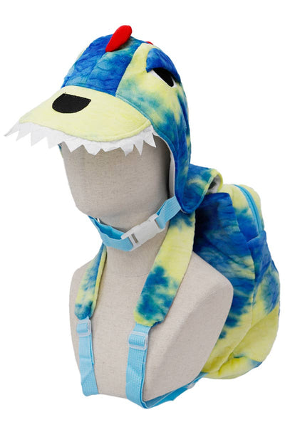 Youth Kids Dinosaur Detachable Hood Plush Backpack