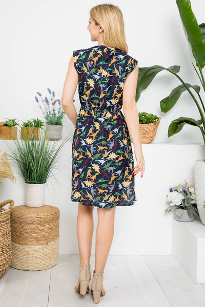 Dino Print Dress