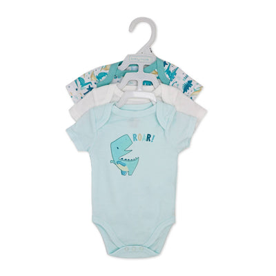 3-pack dinosaur infant bodysuits