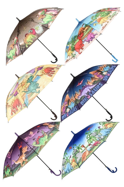 Kids Dinosaur Land Auto Open-fold Umbrella