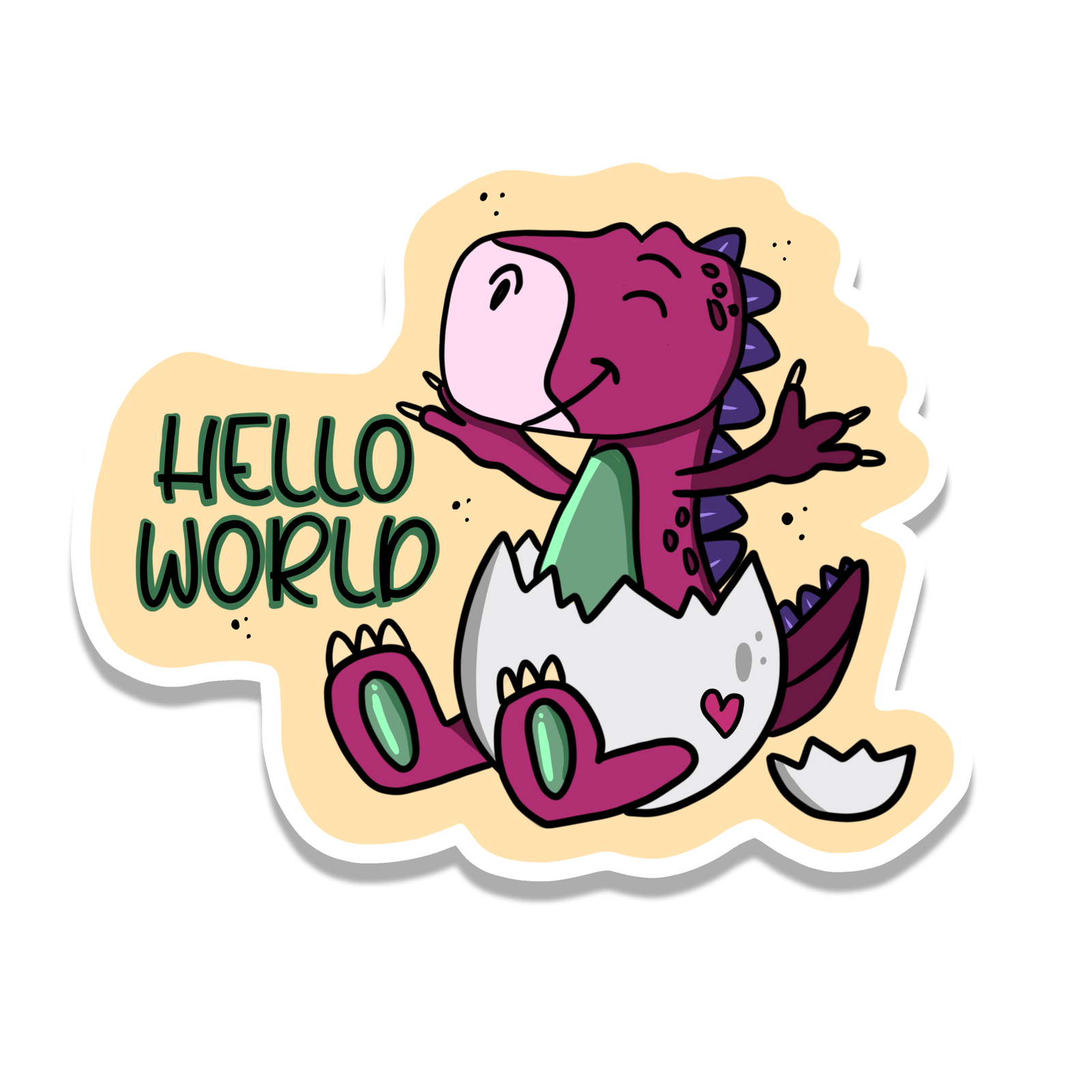 Hello World Sticker