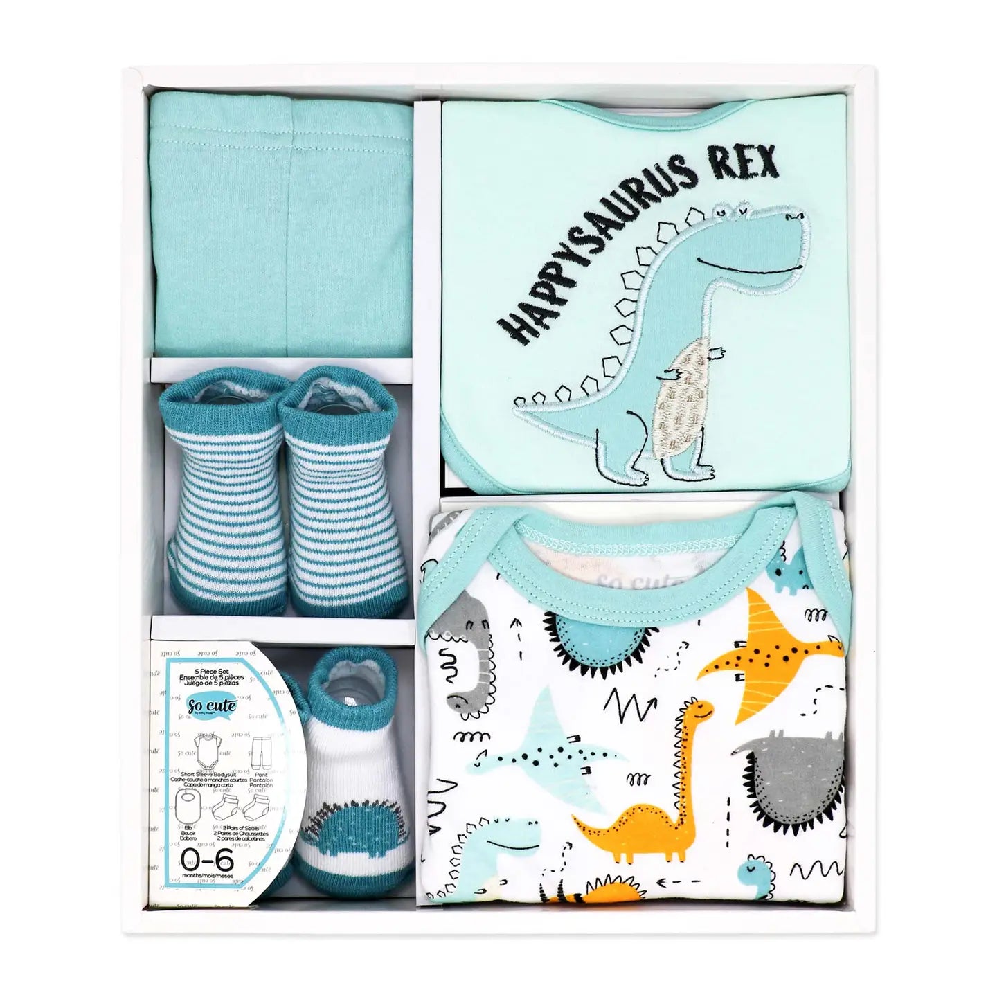 5 Piece Baby Dino Accessories Box Set
