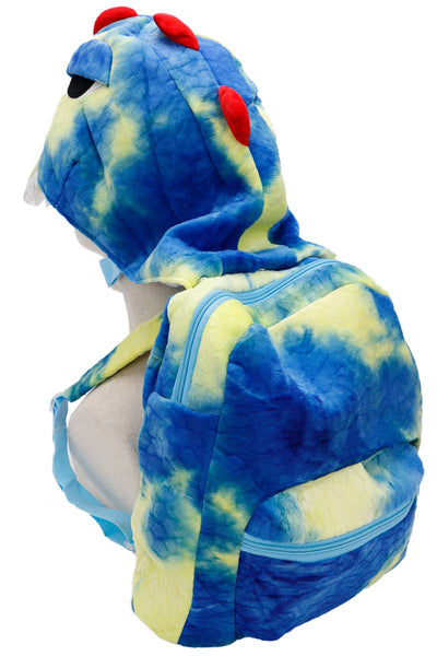 Youth Kids Dinosaur Detachable Hood Plush Backpack