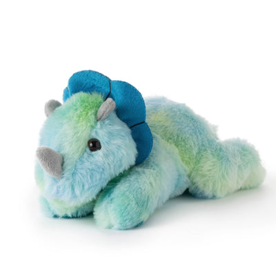 8" Blue/Green Triceratops Plush