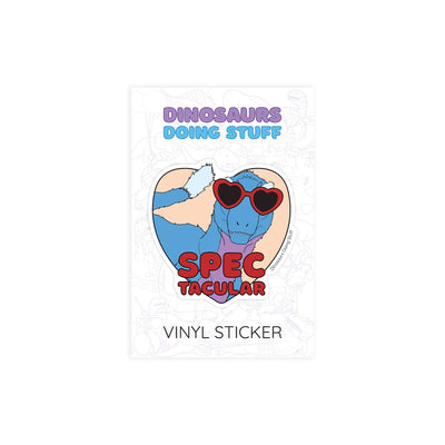 Spec-tacular Dinosaur Vinyl Sticker
