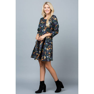 Dino Print Tunic Dress