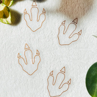 Dino Tracks | Mini Suncatcher Stickers | Kids Room Decor