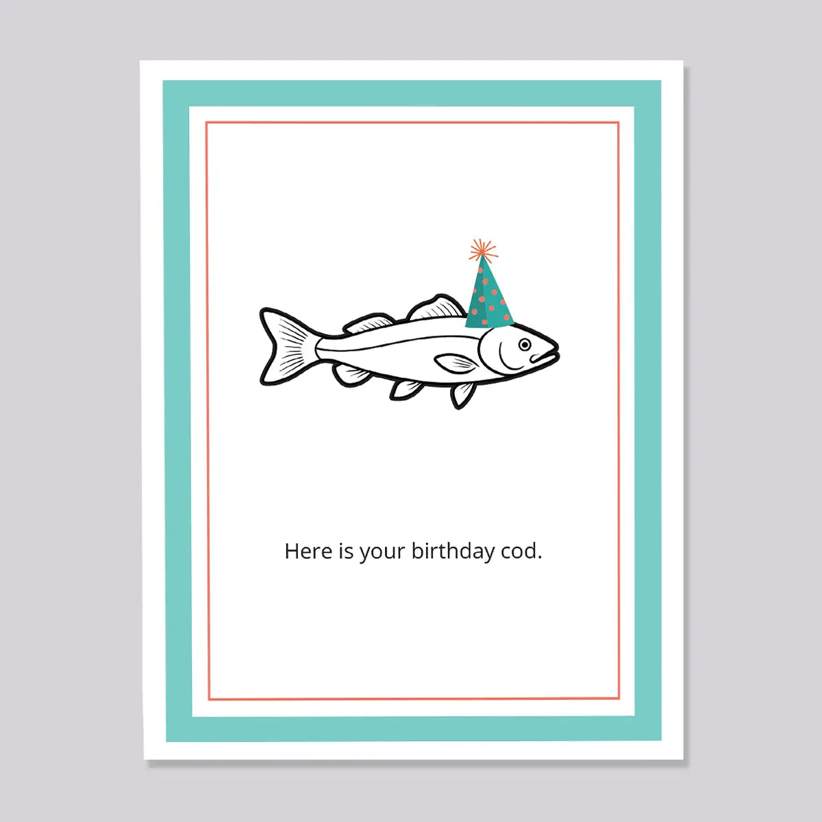 Birthday Cod Funny Pun Birthday Card