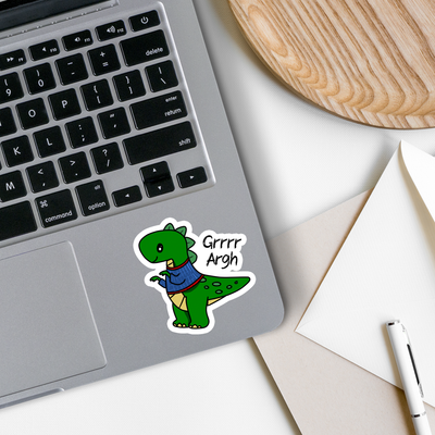 Grrr Argh Sweater Dinosaur Bookmark