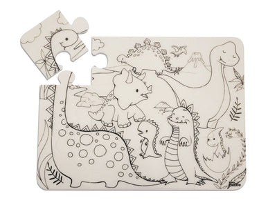 12 Pc Washable Colouring Puzzle Set