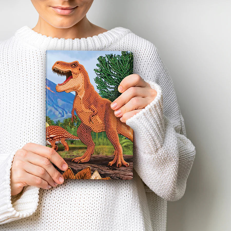 Crystal Art T. rex notebook