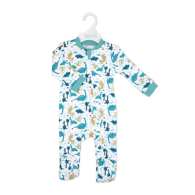 Boy’s Interlock Coverall: Dinosaur