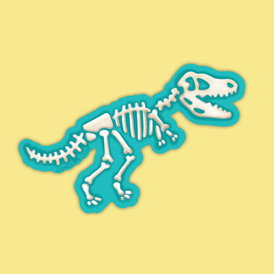 T-Rex Skeleton Sticker - Vinyl | Die-Cut | Weather-Proof