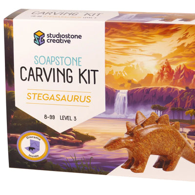Soapstone Stegosaurus Carving kit