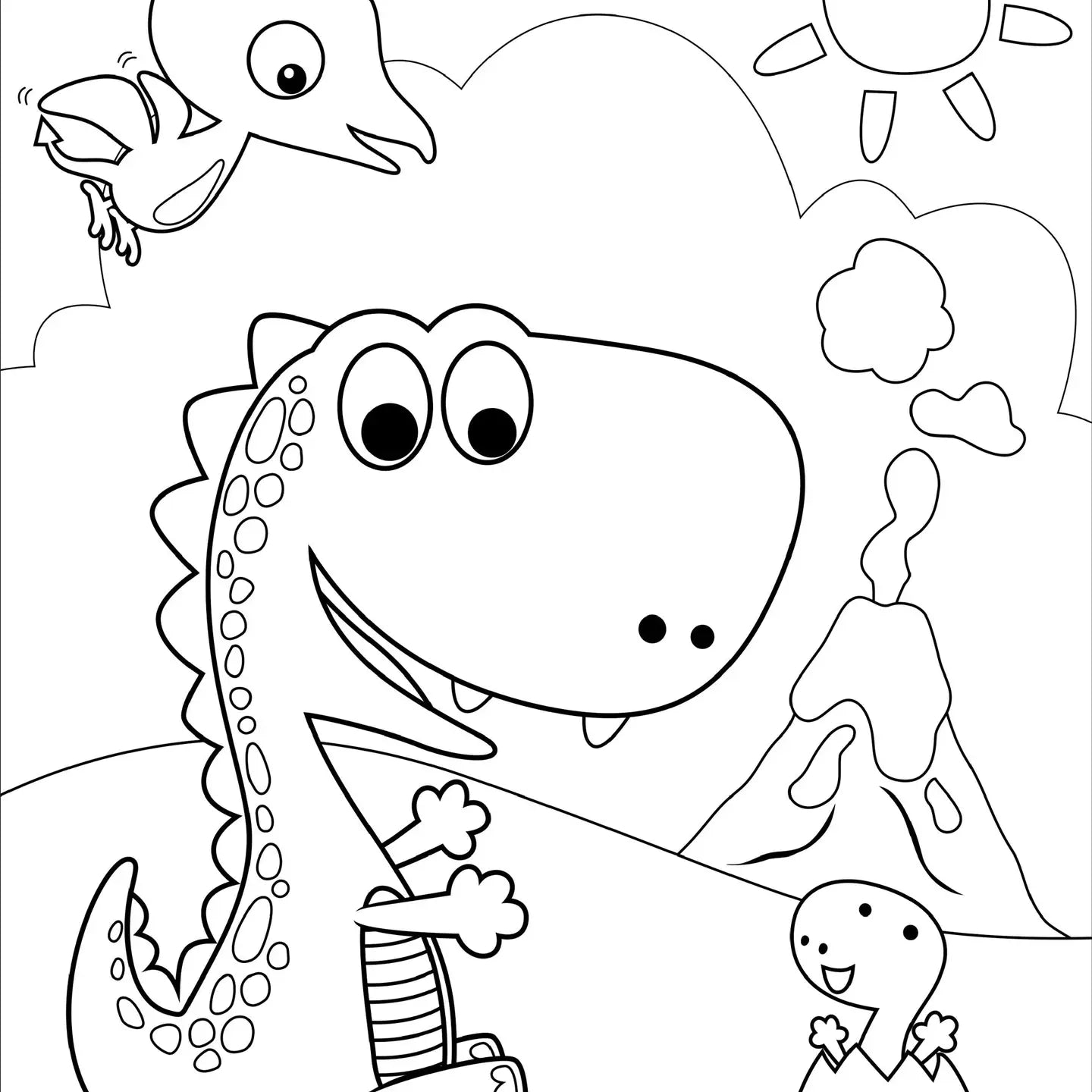 Dinosaurs Coloring Book