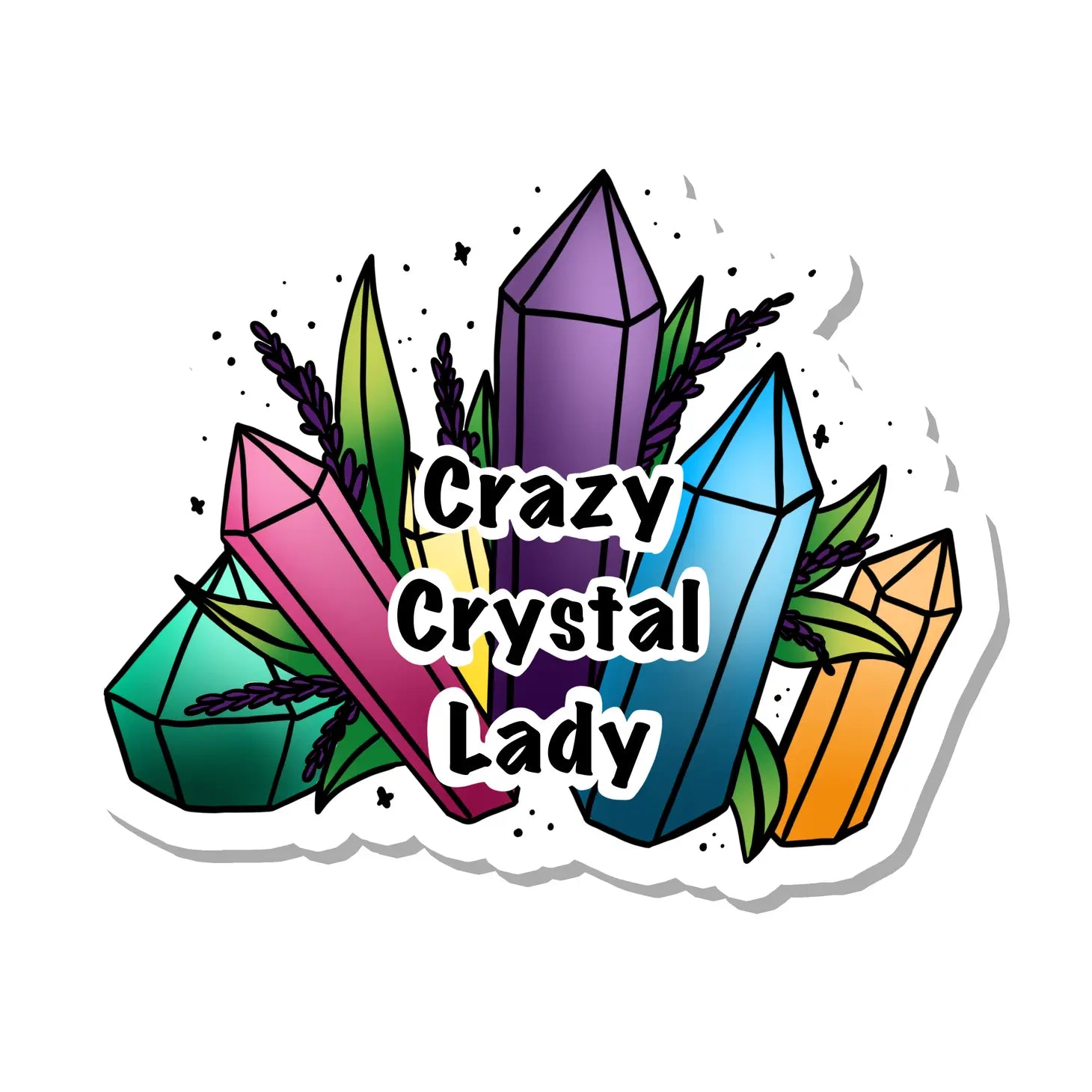 Crystal Lady Sticker