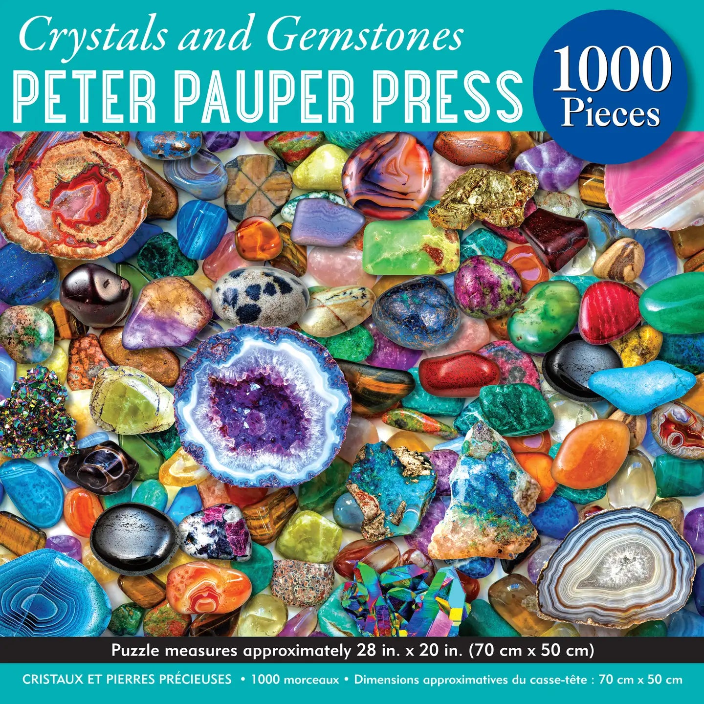 Crystals and Gemstones 1000 Piece Jigsaw Puzzle