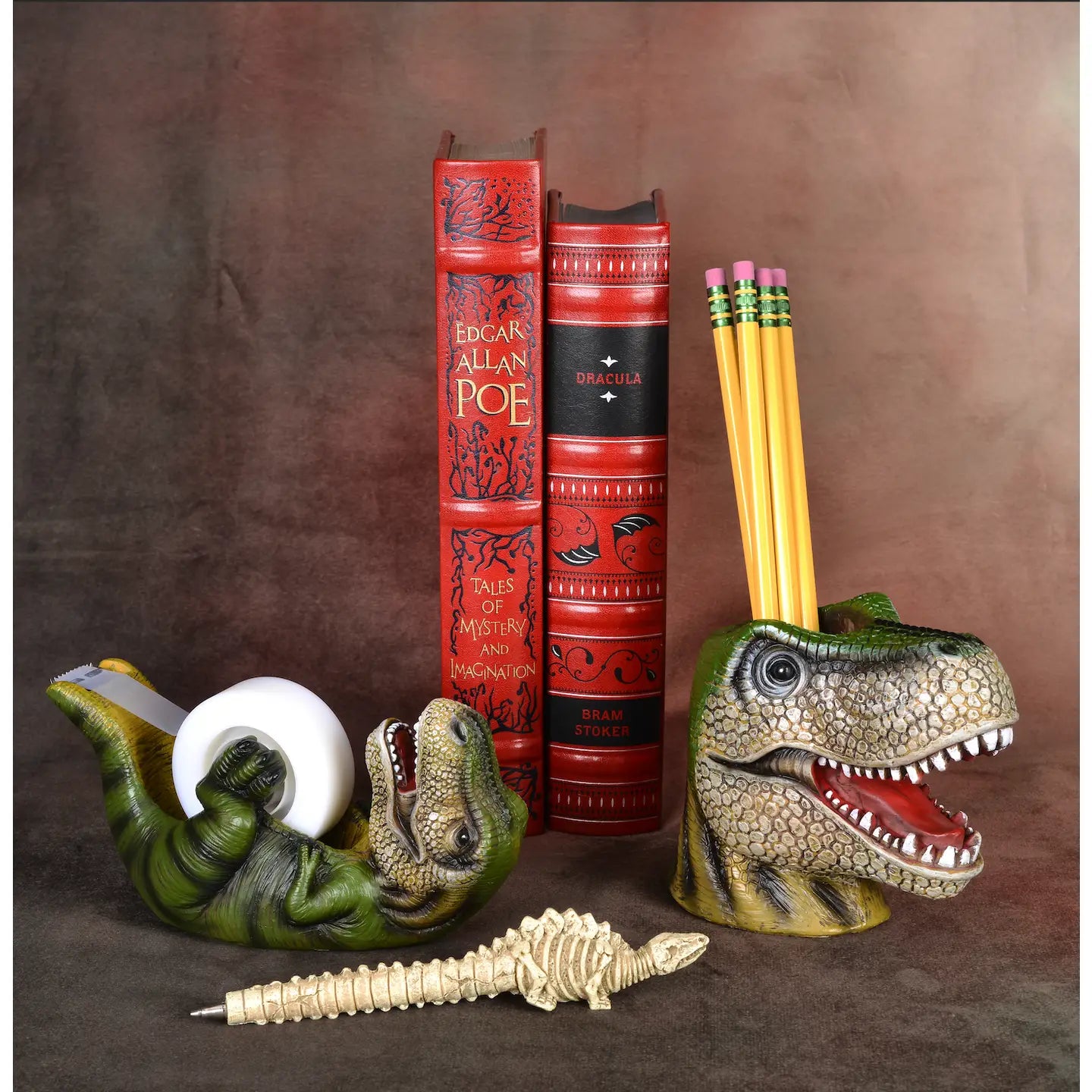 Green T-Rex Pen Cup