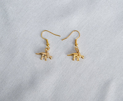 Triceratops Earrings