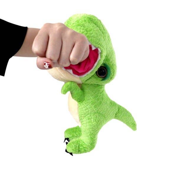 Green 9" Slapstix T.Rex bracelet plushie