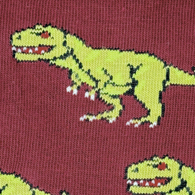 Dino Face & Side Mid-Calf Socks