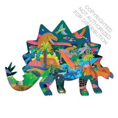 Dinosaurs 300 Piece Shaped Scene Puzzle