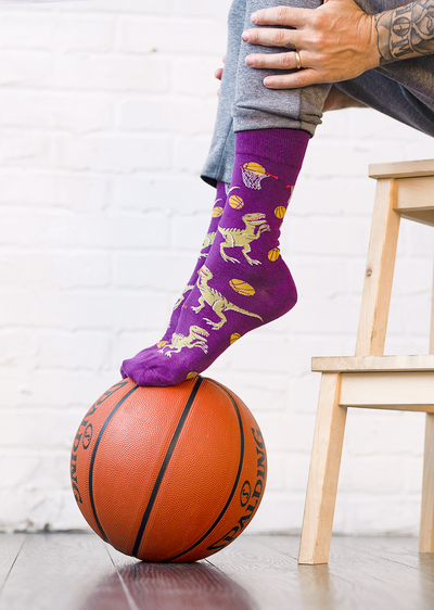 Dino Basketball Socks - M/L (Men)