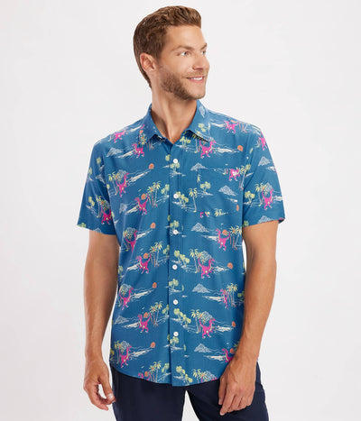Prehistoric Party Men's Hawaiian Shirt