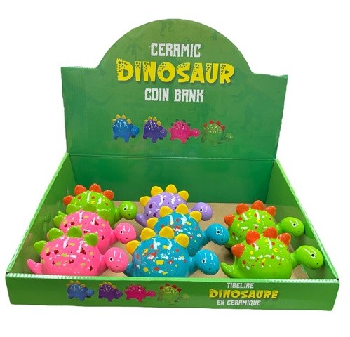 Dinosaur Ceramic Coin Bank