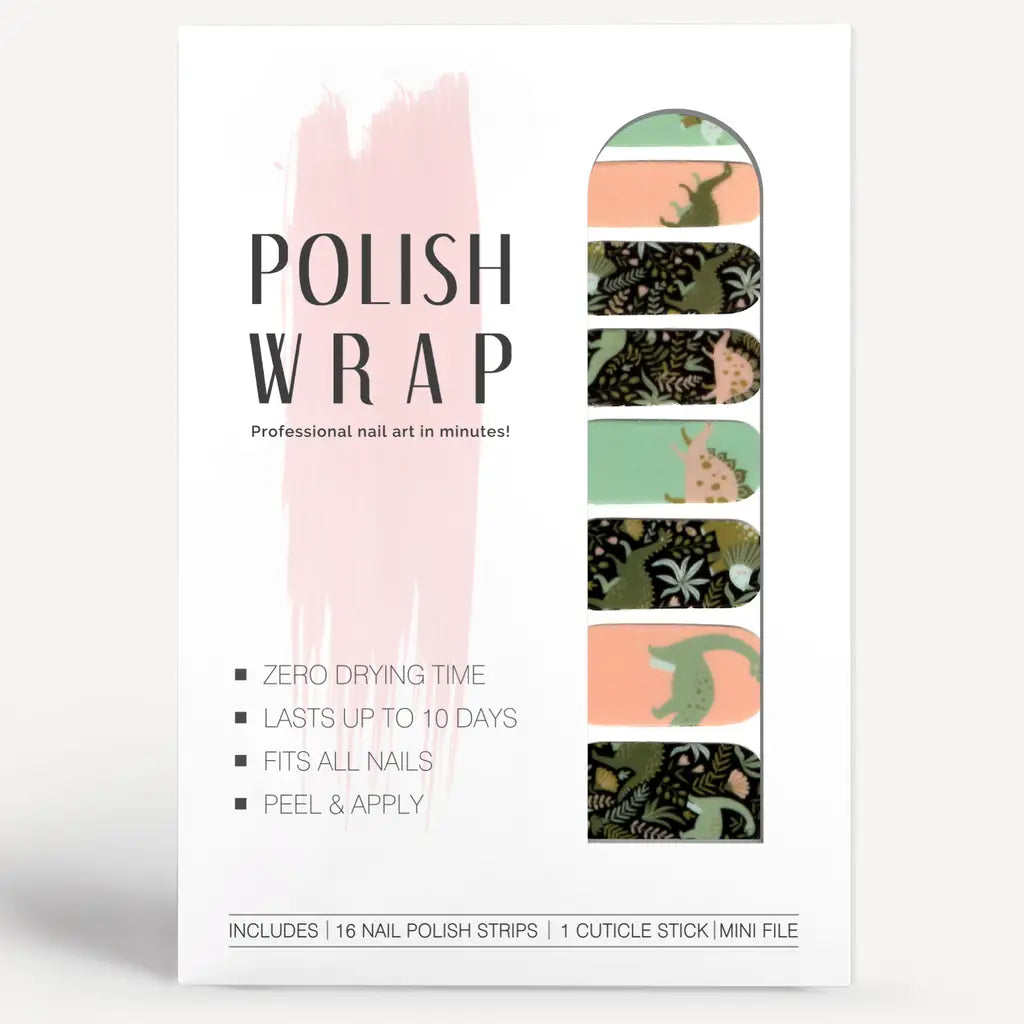 Jurassic Dino Nail Polish Wraps