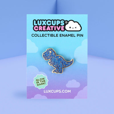 T-Rex Constellation Pin - 2 Posts | Hard Enamel | Lapel Pin
