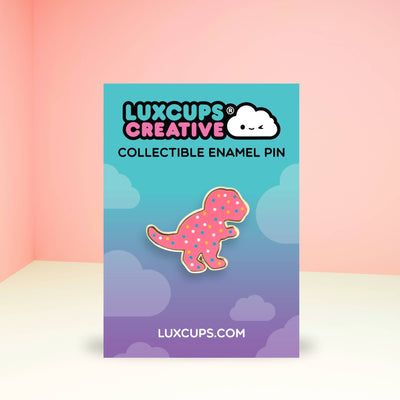 Trex Dino Cookie Pin - 2 Posts | Hard Enamel | Collectable