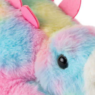 8" Rainbow Stegosaurus Plush