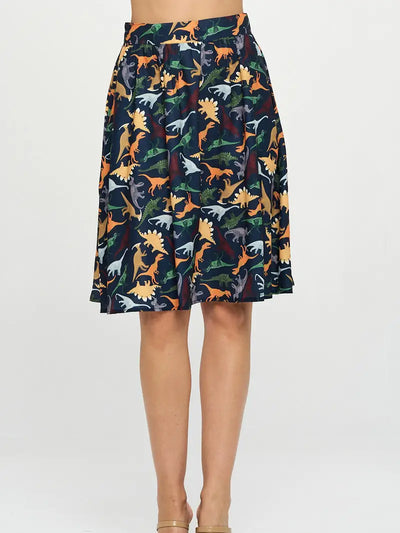 Dino Print Skirt
