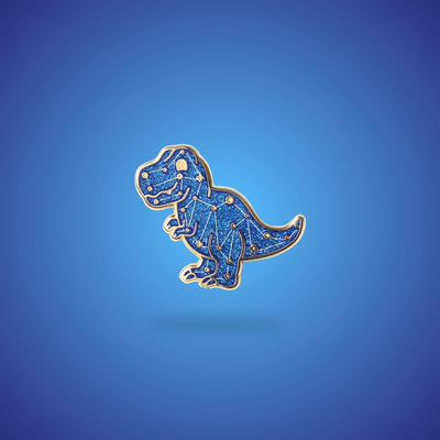 T-Rex Constellation Pin - 2 Posts | Hard Enamel | Lapel Pin