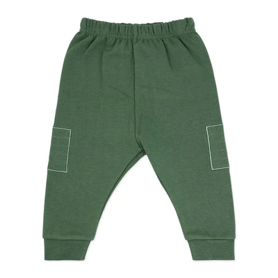2 piece green dinosaur sweater set