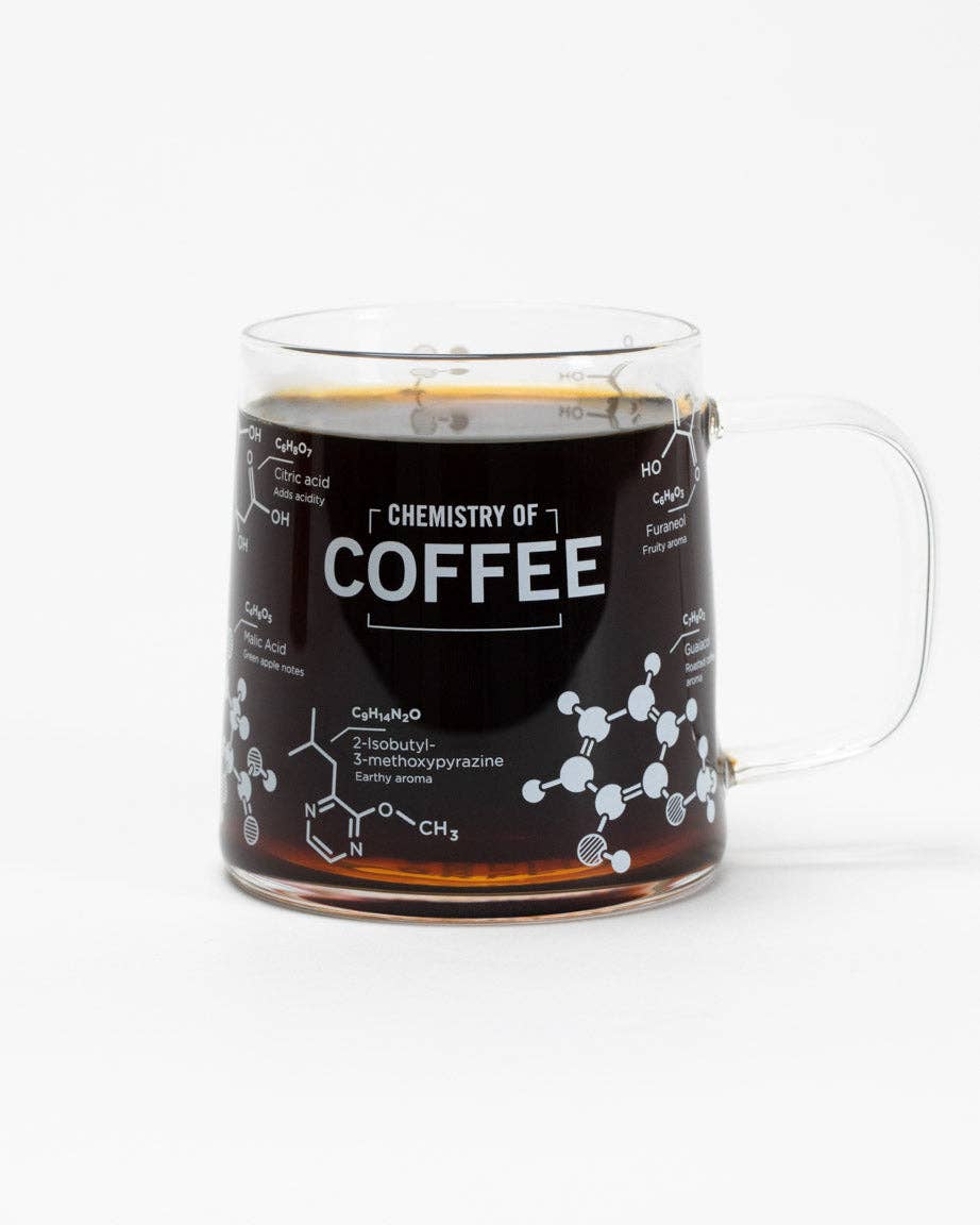 Coffee Chemistry Glass Mug (10 oz)