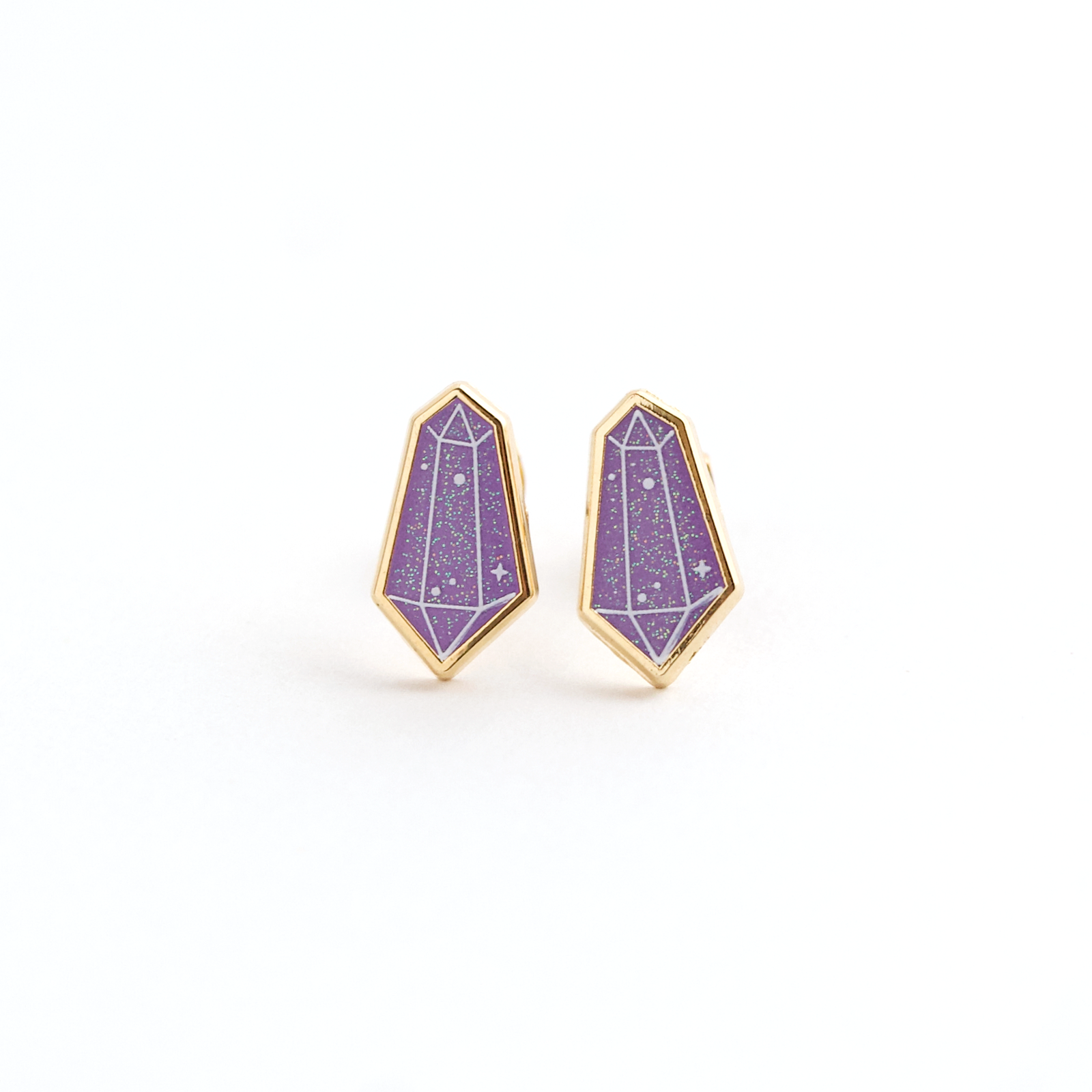 Mystical Crystal Earrings - 22k Gold | Stainless Steel Posts