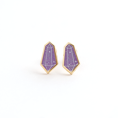 Mystical Crystal Earrings - 22k Gold | Stainless Steel Posts