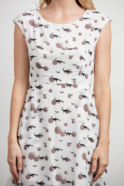 White dress Dinosaur Planets