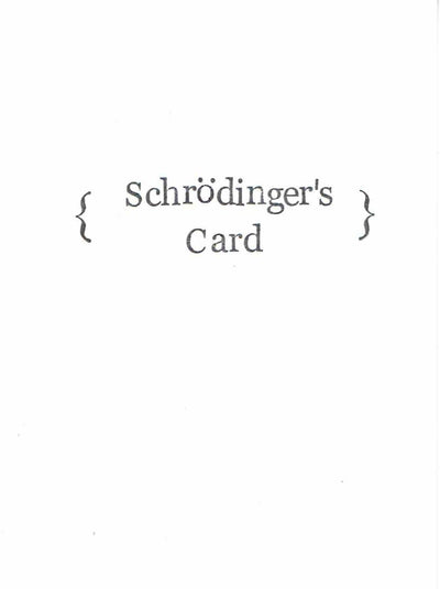 Schrodinger's Card Funny Physics Birthday Card Science Humor