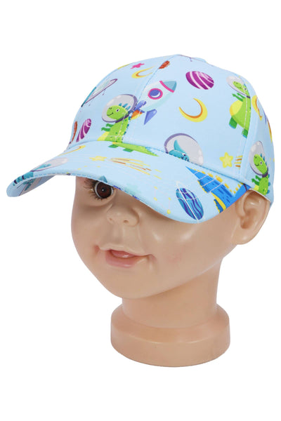Kids Outer Space Galaxy Dinosaur Baseball Cap
