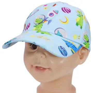 Childs Dinosaurs in Space Baseball Cap