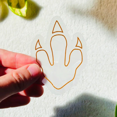 Dino Tracks | Mini Suncatcher Stickers | Kids Room Decor